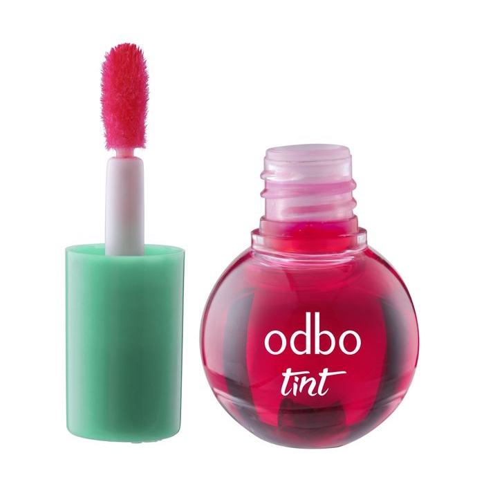 [COD] Liptint Odbo Kemasan Mini Memerahkan dan  Melembabkan Bibir Secara Alami I PINK dan ORANGE BPOM 30ml Original