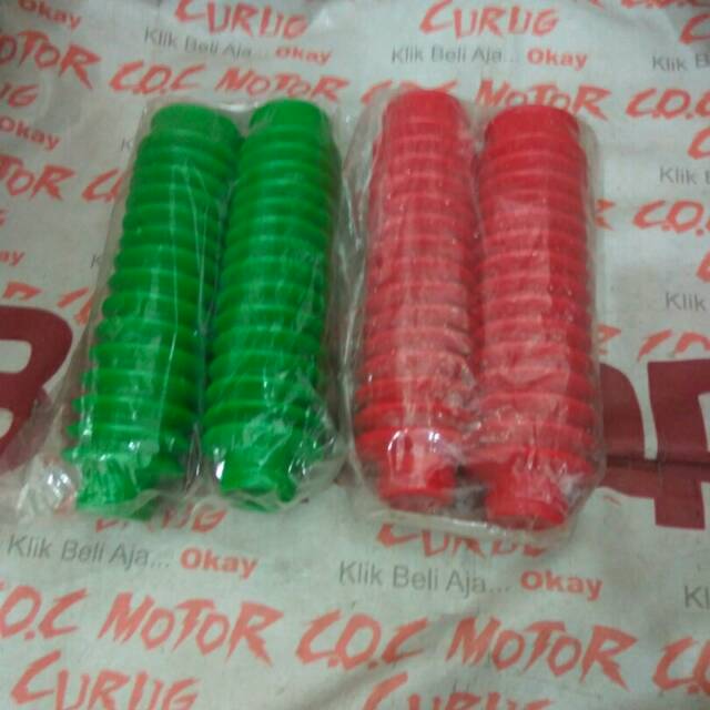 KARET COVER SHOCK DEPAN UPSIDEDOWN TELE KLX 150 KTM YZ CRF KYB RIDE IT