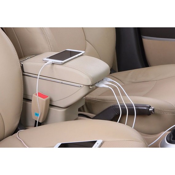 Armrest Box Kotak Alas Lengan ALL NEW SUZUKI ERTIGA MAZDA VX-1 dual stack 7 Port USB Charger