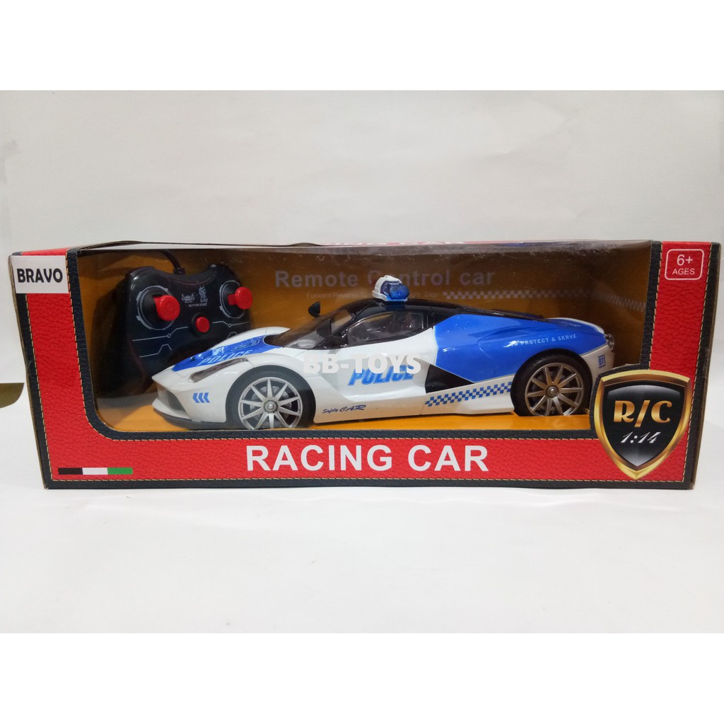 Mobil Remote Control - Ferrari Police Racing Car - RC - 6688-69A