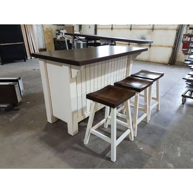 meja dapur/minibar kayu jati cat duco custom