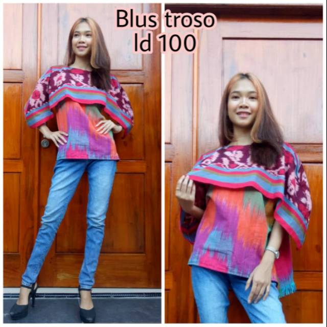 Blouse Tenun Lurik Troso Asli Jepara