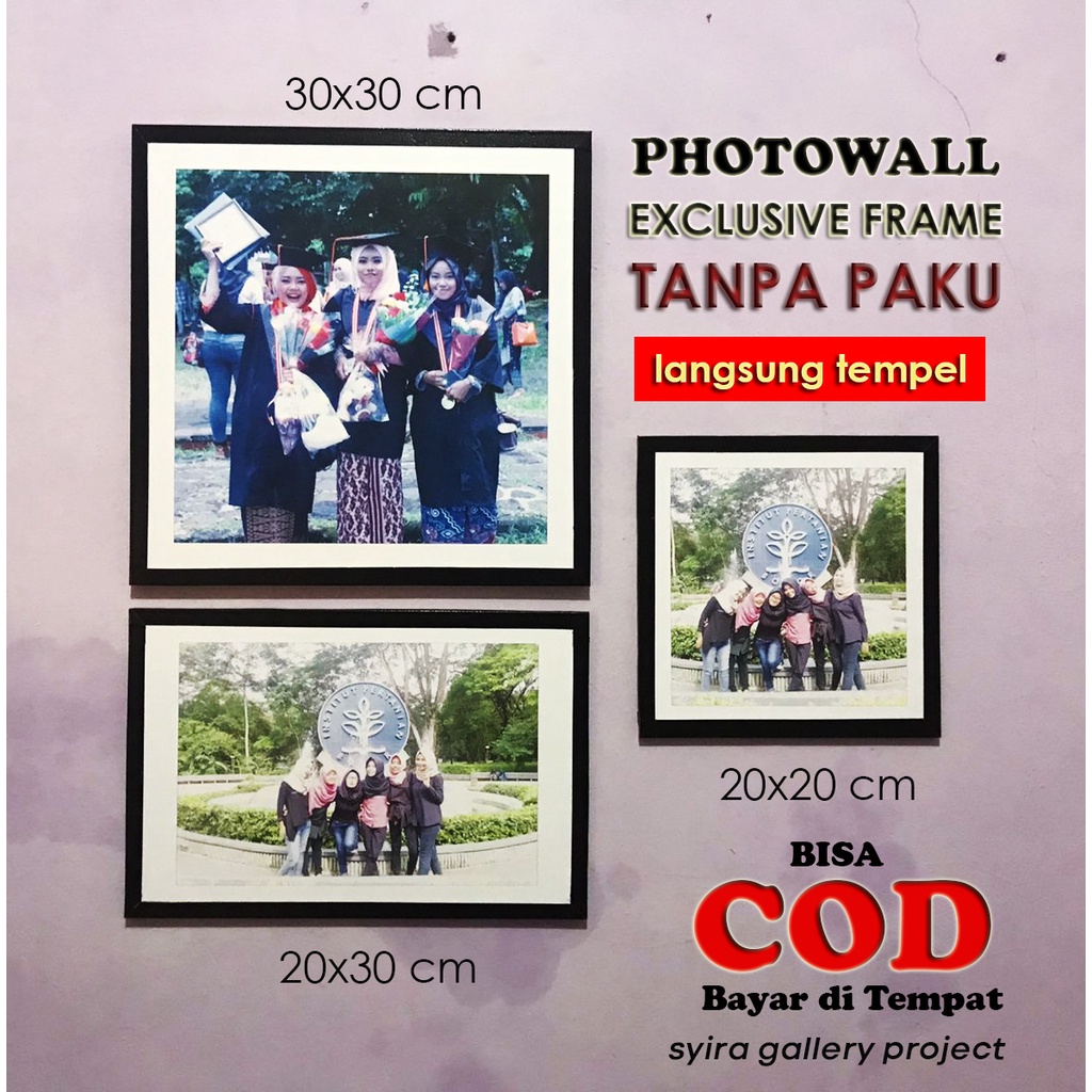 Jual Cetak Foto Bingkai Exclusive 20x30cm Tanpa Paku Tinggal Tempel Shopee Indonesia 6750