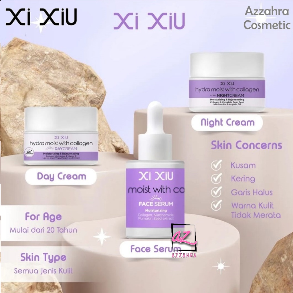 XI XIU Hydramoist With Collagen Serum / Day Cream / Night Cream