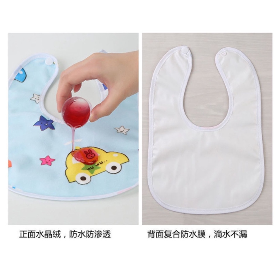 Celemek Makan Bayi Waterproof / Tatakan Makan Bayi Multifungsi