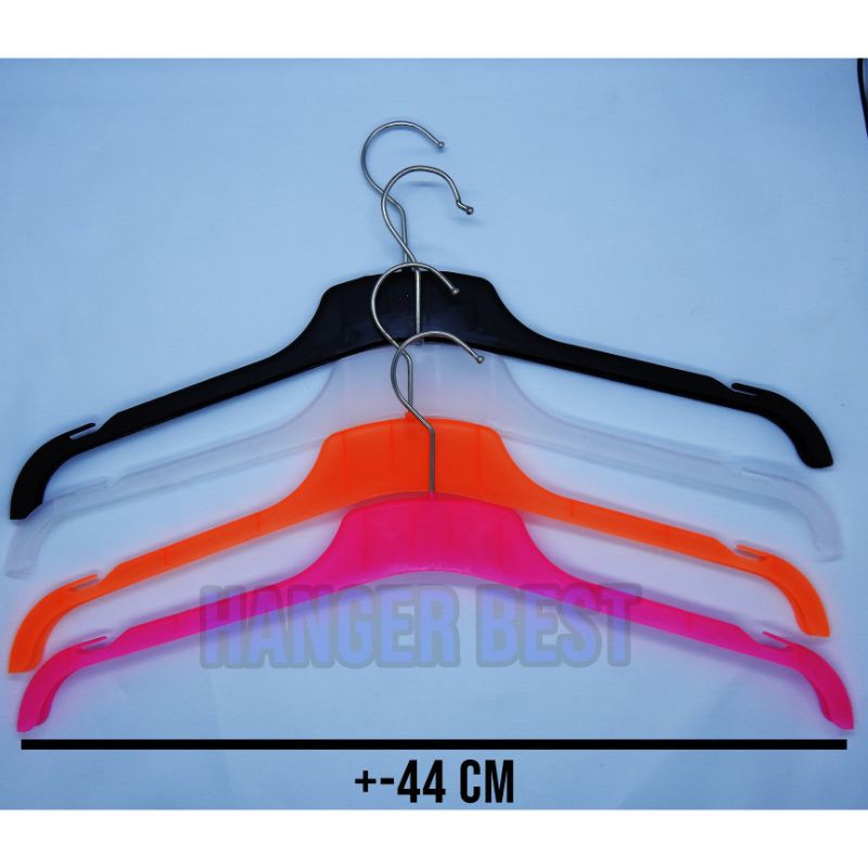 Hanger Gantungan Plastik (1Lusin)  282 | Gantungan Baju Berkualitas - hanger kaos