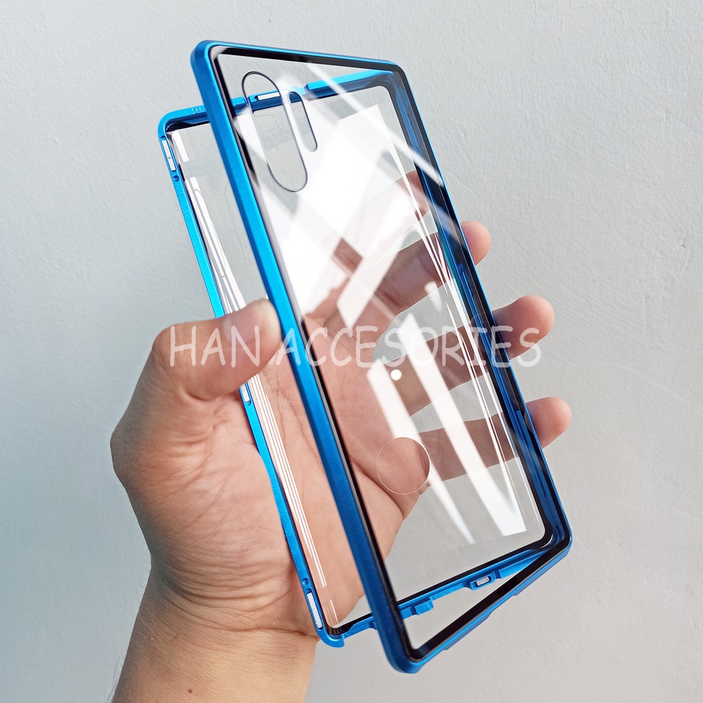 Samsung Galaxy Note 10/Note 10 PRO Case Magnetic 360 FULL GLASS Depan dan Belakang