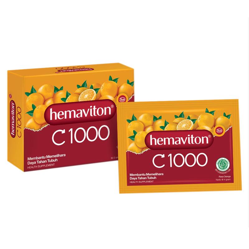 HEMAVITON C-1000 1box @5sachet / HEMAVITON C1000 SACHET / Hemaviton Vitamin C