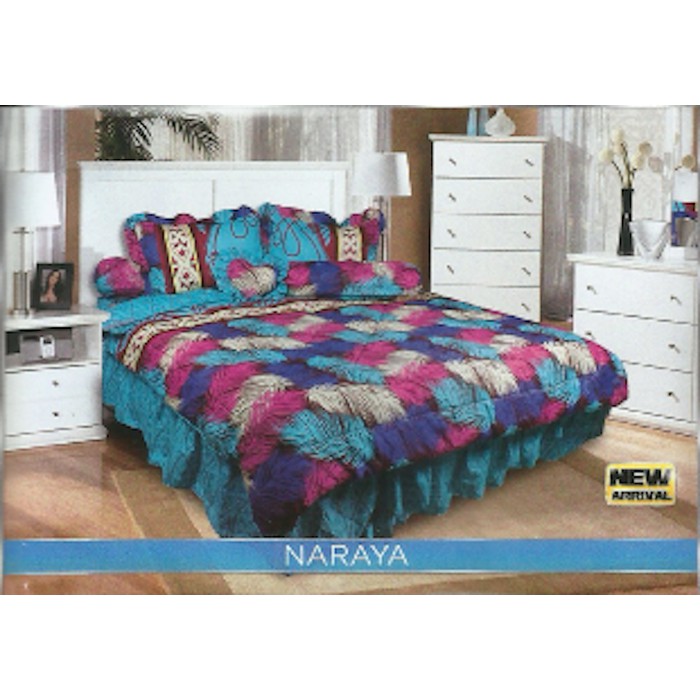 SPREI CALIFORNIA 180 B4 "NARAYA" 4 BANTAL 2 GULING