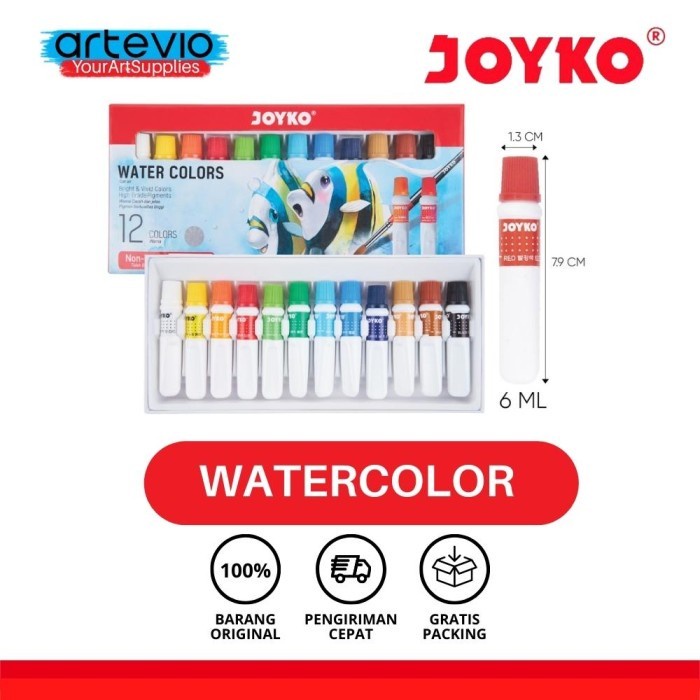 

Produk Terbaru Cat Air / Titi Joyko Water Colors 12X6Ml