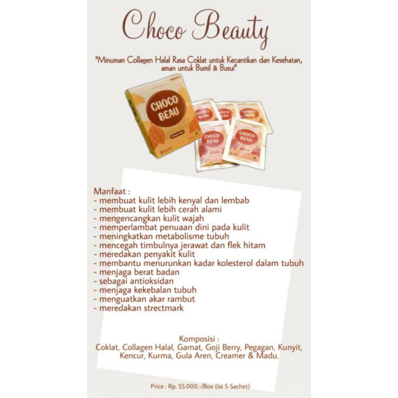 

choco beau by MUSLIMAH BEAUTY CARE