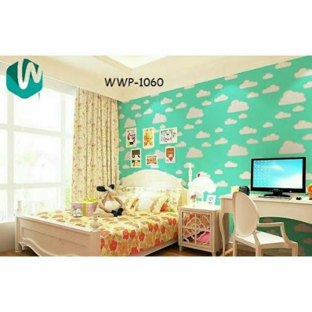 WALLPAPER DINDING MOTIF AWAN TOSCA