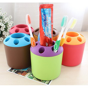 Serba Grosir Murah Tabung Sikat Gigi Toothbrush Holder Round dan tempat Alat tulis pulpen alat kosmetik