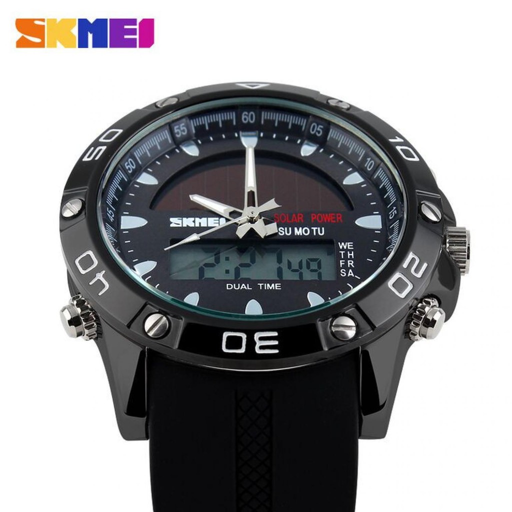 SKMEI Jam Tangan Analog Digital Pria - AD1064E [Hitam]