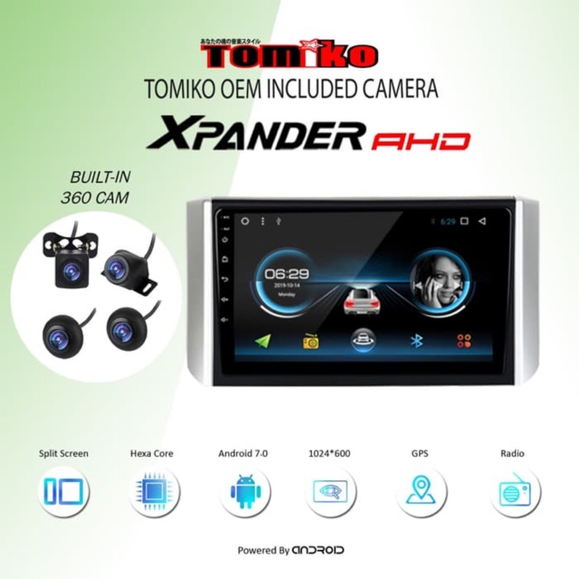 Tomiko OEM Xpander Android Built-in 360 Camera