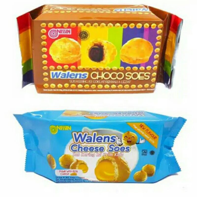 

Nissin walens choco keju soes kue soes kering