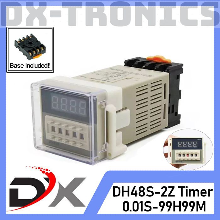 DH48S-2Z Timer Digital Time Delay Relay DH48S 2Z 220V + Socket