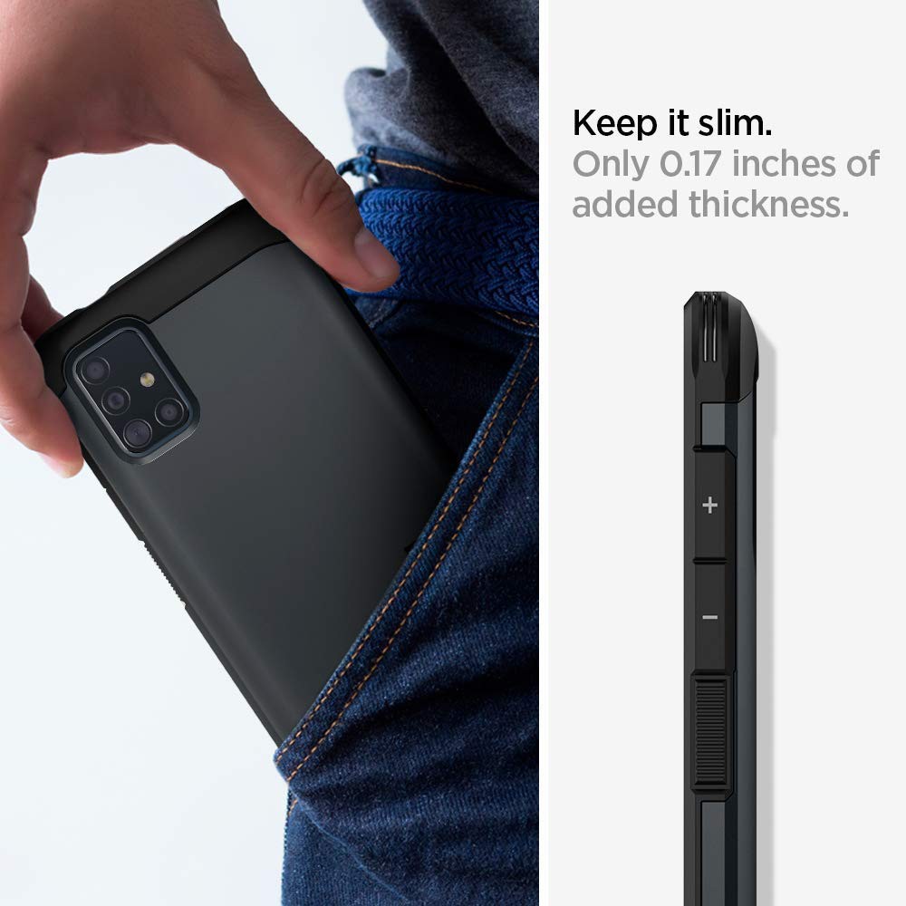 Case Samsung Galaxy A51 / A71 Spigen Tough Armor Shockproof Stand Hardcase Casing