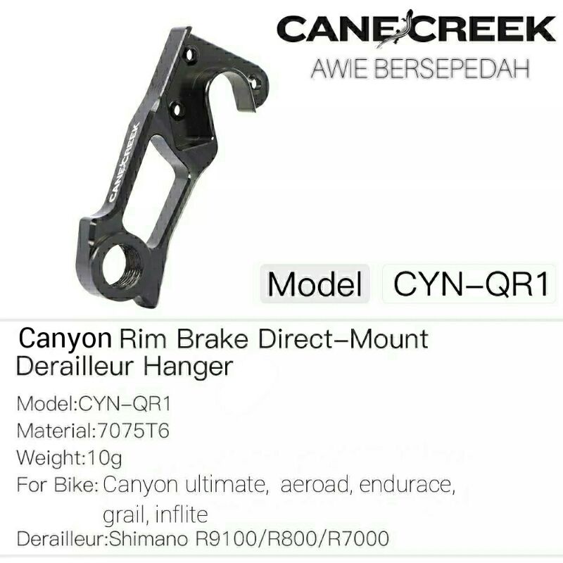 direct mount CANYON qr rd hanger extender integrated shimano goatlink roadlink dropout adapter exten