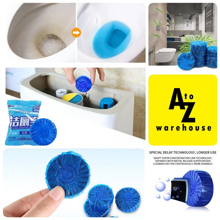 Pembersih Toilet Tablet Penyegar Kloset 50g Blue Cleaner Anti Bau