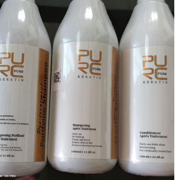 Grosiran Murah PURC Keratin Treatment Smoothing Rambut Brazilian 5% 8% 12% pure