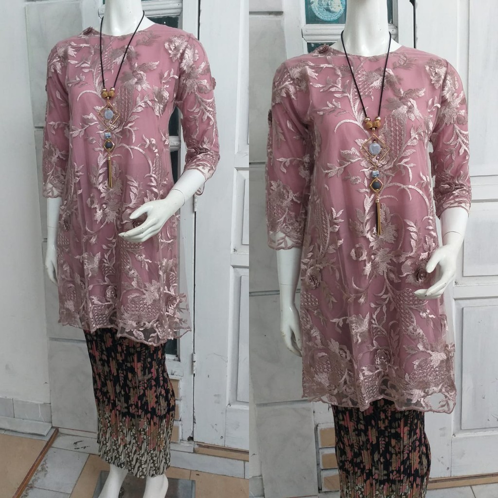 Baju kurung tulle bordir