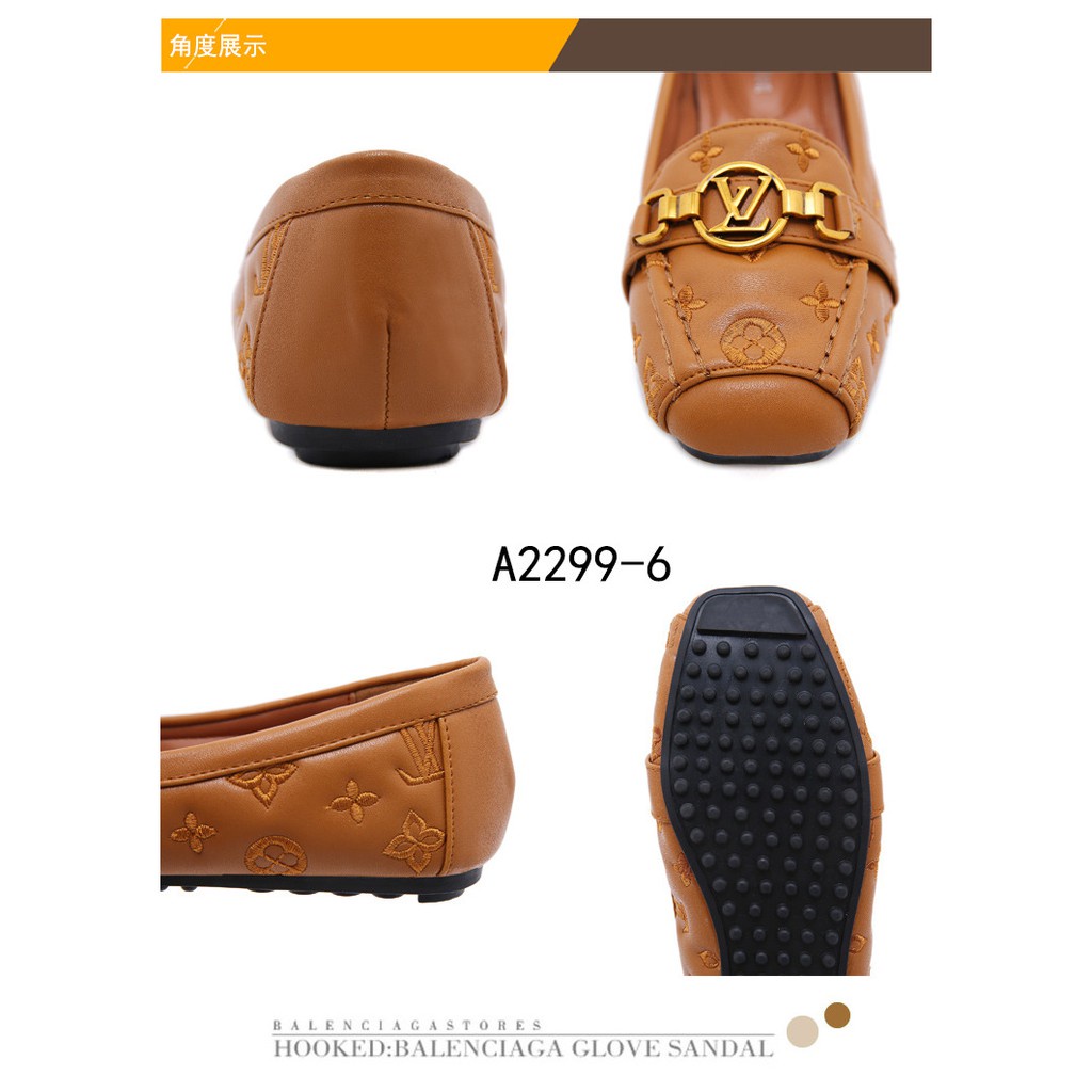 Leather Loafers Flat A2299-6