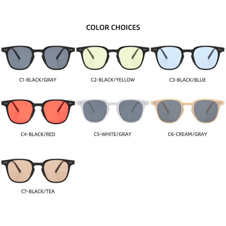 2021 Korean fashion square European and American retro ins sunglasses