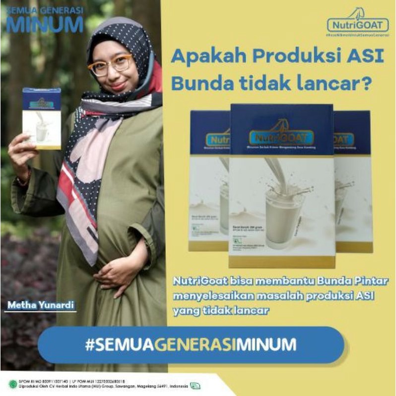 susu kambing etawa NUTRIGOAT susu bubuk putih goat milk penambah imun tubuh untuk anak dan dewasa