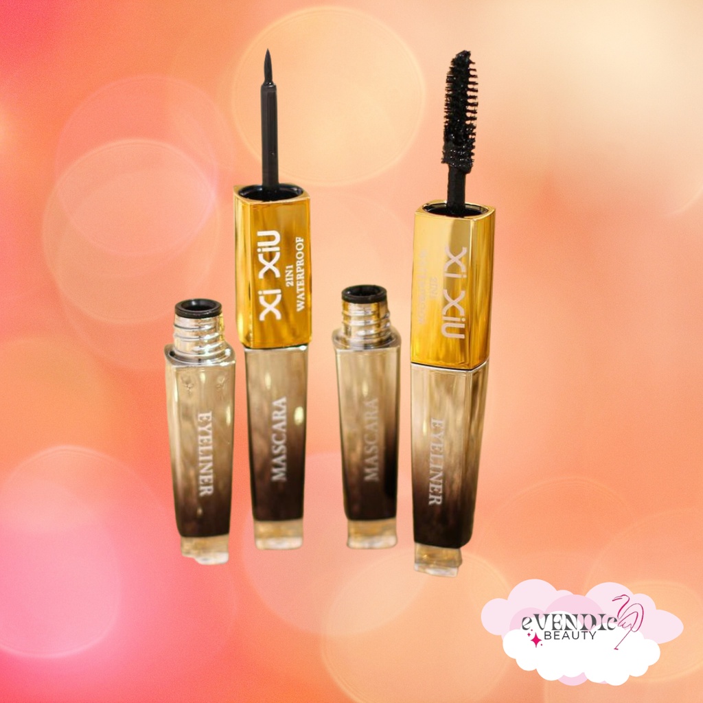 XI XIU Divine 2 in 1 Mascara &amp; Eyeliner (✔️BPOM) | Mascara eyeliner [XIXIU DIVINE MASKARA EYE GOLD]