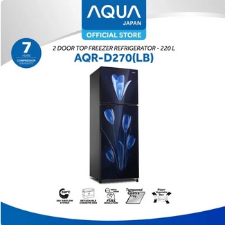 KULKAS AQUA JAPAN AQRD 270 LB LEMARI ES 2 PINTU AQRD270LB LOW WATT