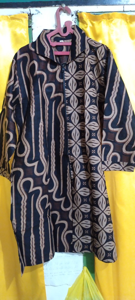 Cod Terlaris Serut Genes Jelita Tunic Navbor Yelbor Whitbor Creambor Tunik Batik Modern