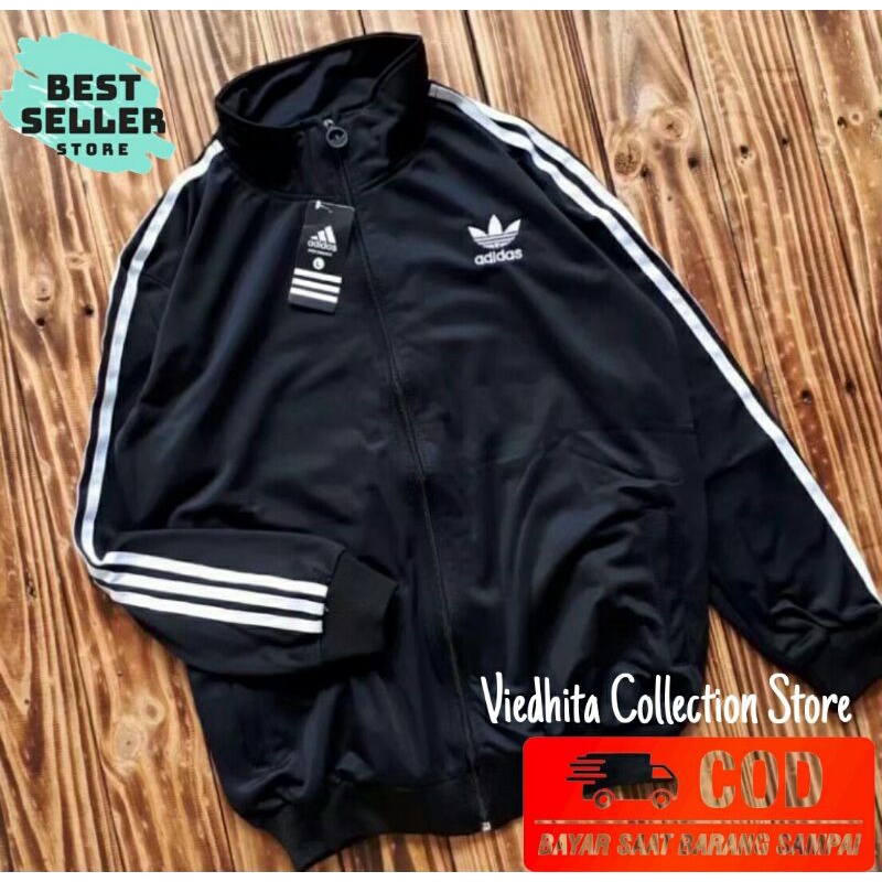 Jaket Tracktop Casual Pria Adidas Firebird Original Bahan Lotto Premium