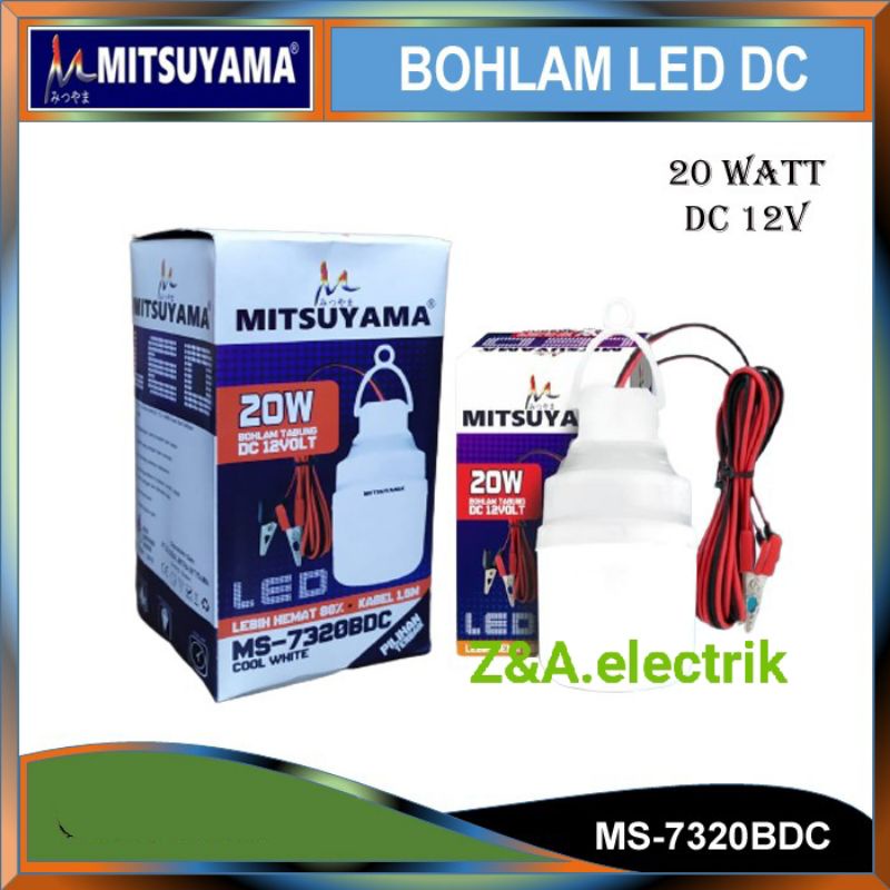 Lampu Bohlam LED Tabung Kapsul MS-7320BDC MITSUYAMA 20W + 12V