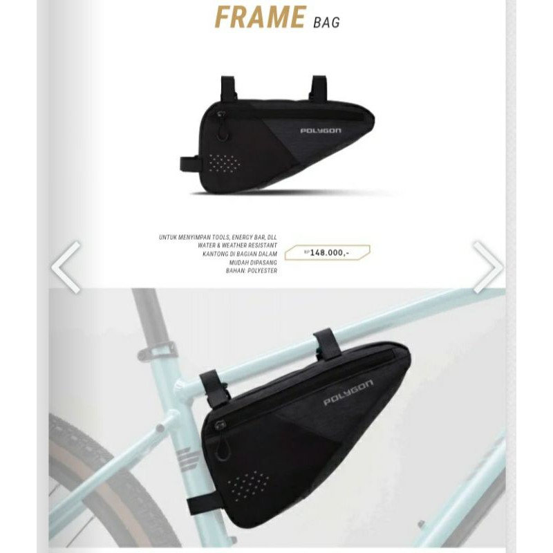 Polygon Frame Bag Sepeda / tas segitiga / tas frame polygon murah