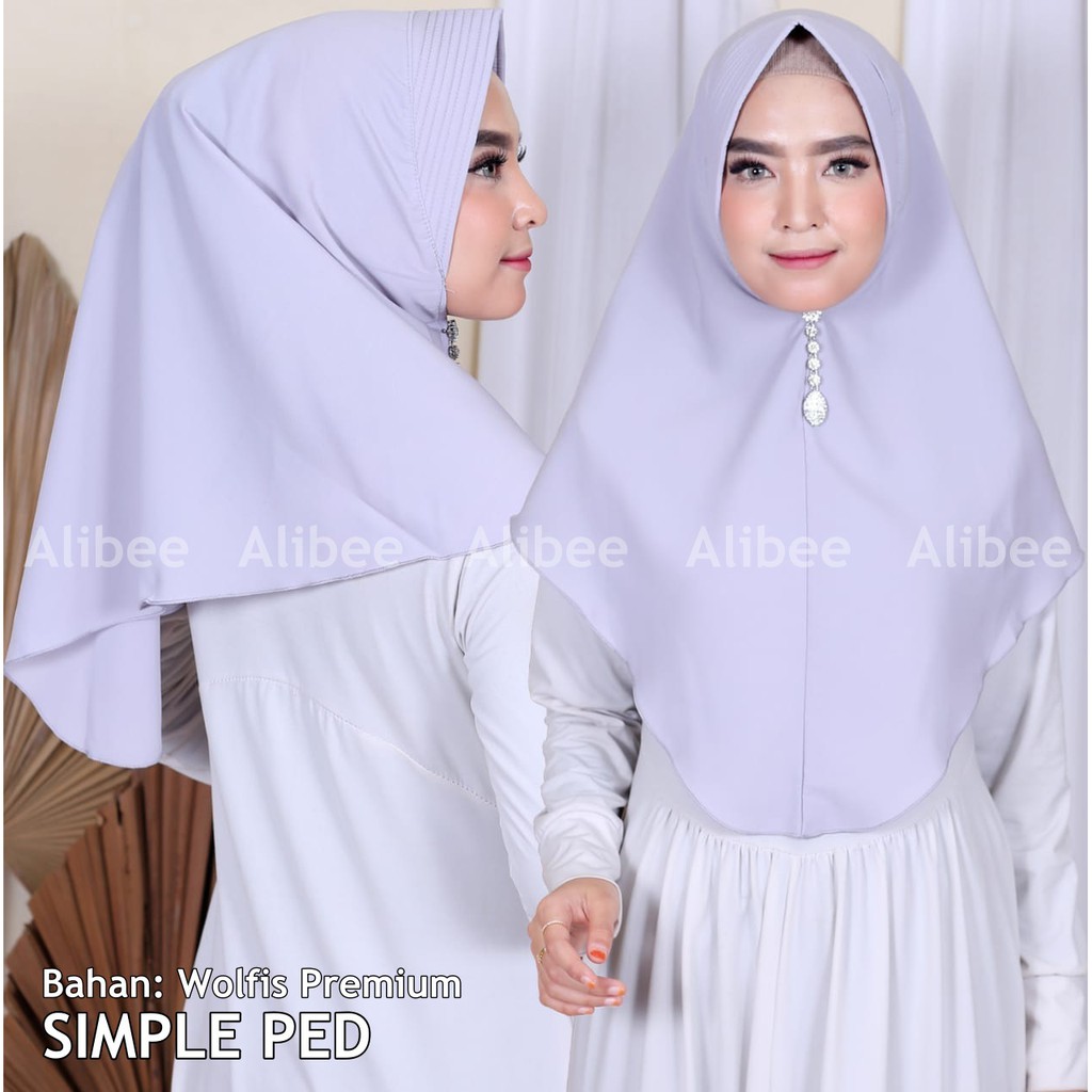 GF Medan Hijab Instant Simple Ped / Jilbab Instan Anti Tembem / Kerudung Khimar Murah Antem Wolfis-0