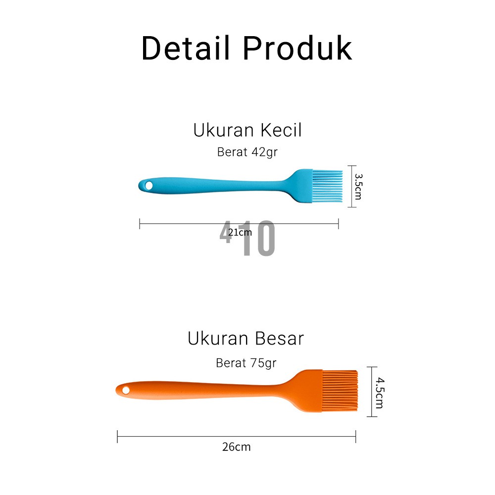 Food Brush Silikon Olesan Kuas Silikon Food Grade Tahan Panas