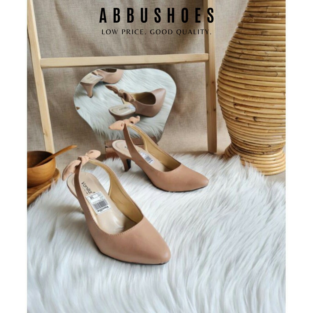 ABBUSHOES Hs 100 high heels bapau tali pita 7cm