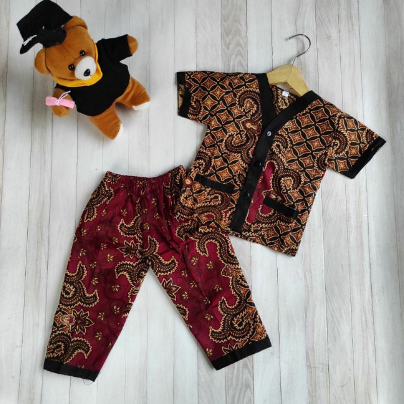 Pusat Grosir Best Seller Setelan Batik Piyama Bayi Balita Kekinian Laki-laki Dan Perempuan Adem Banget YDad0ens0jEZ5yA