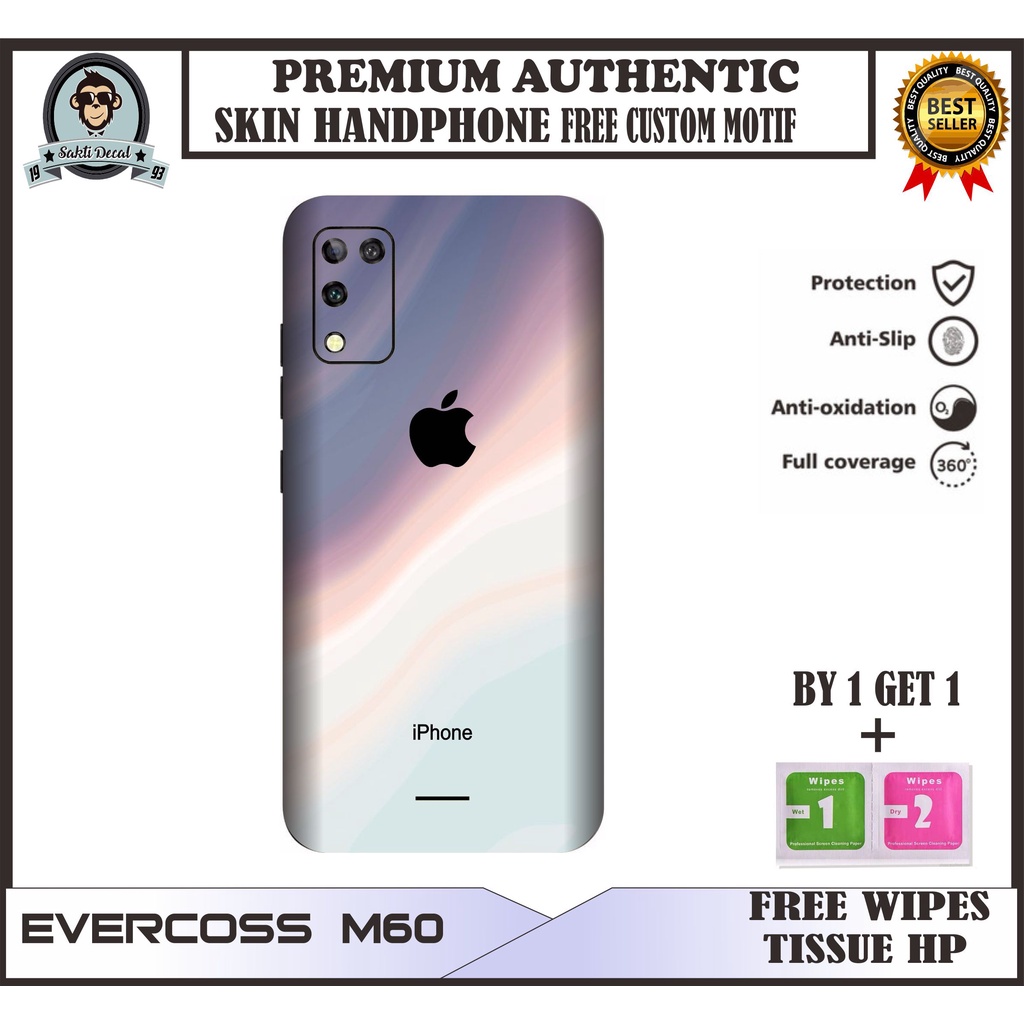 GARSKIN //SKIN CASE HANDPHONE EVERCOSS M60 MOTIF IPHONE  BISA COD
