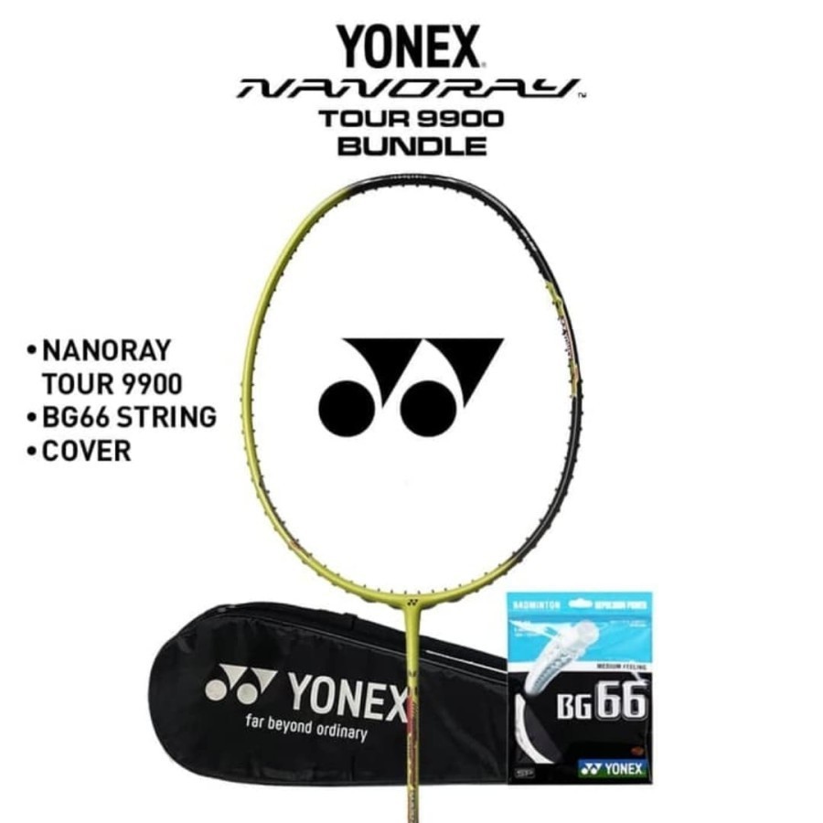 RAKET BADMINTON YONEX NANORAY TOUR 9900 ORIGINAL 100%SUNRISE HOLOGRAM