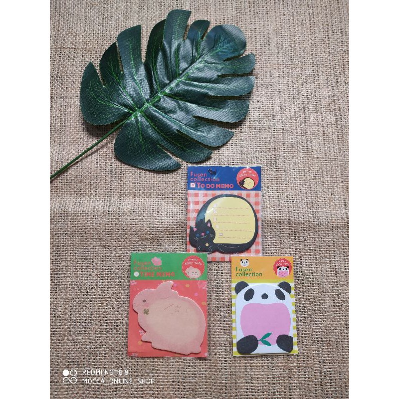 

memo sticky notes zoo karakter lucu