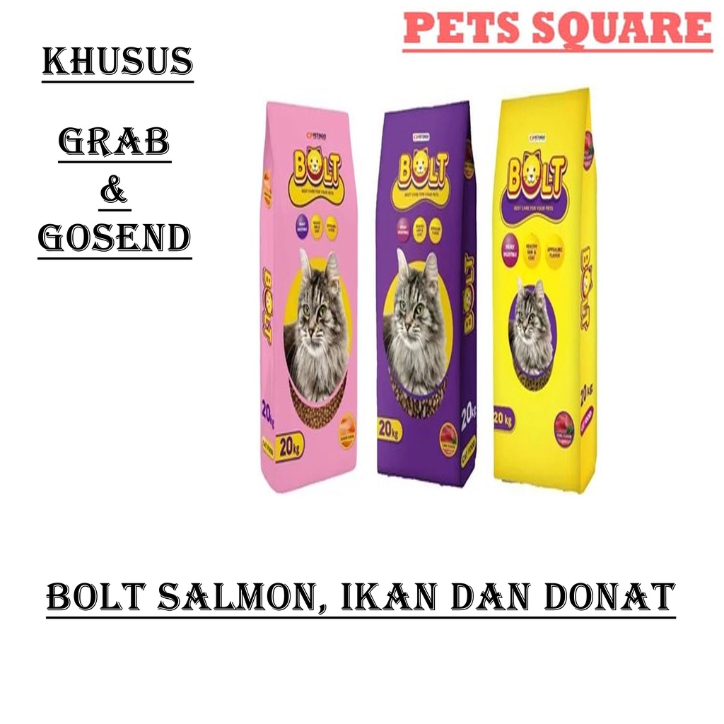 BOLT IKAN/SALMON/DONAT/KITTEN (GRAB/GOSEND)