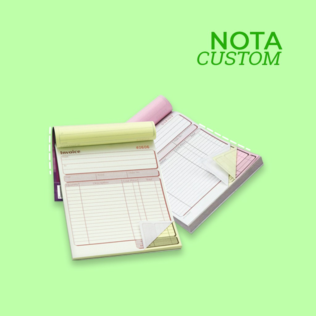 

Certak Nota Custom 3 Ply/ Cetak Buku Nota