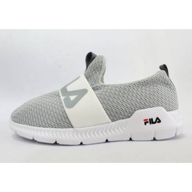 Sepatu Fila Slip On Anak Fashion Anak Grey Made In Vietnam