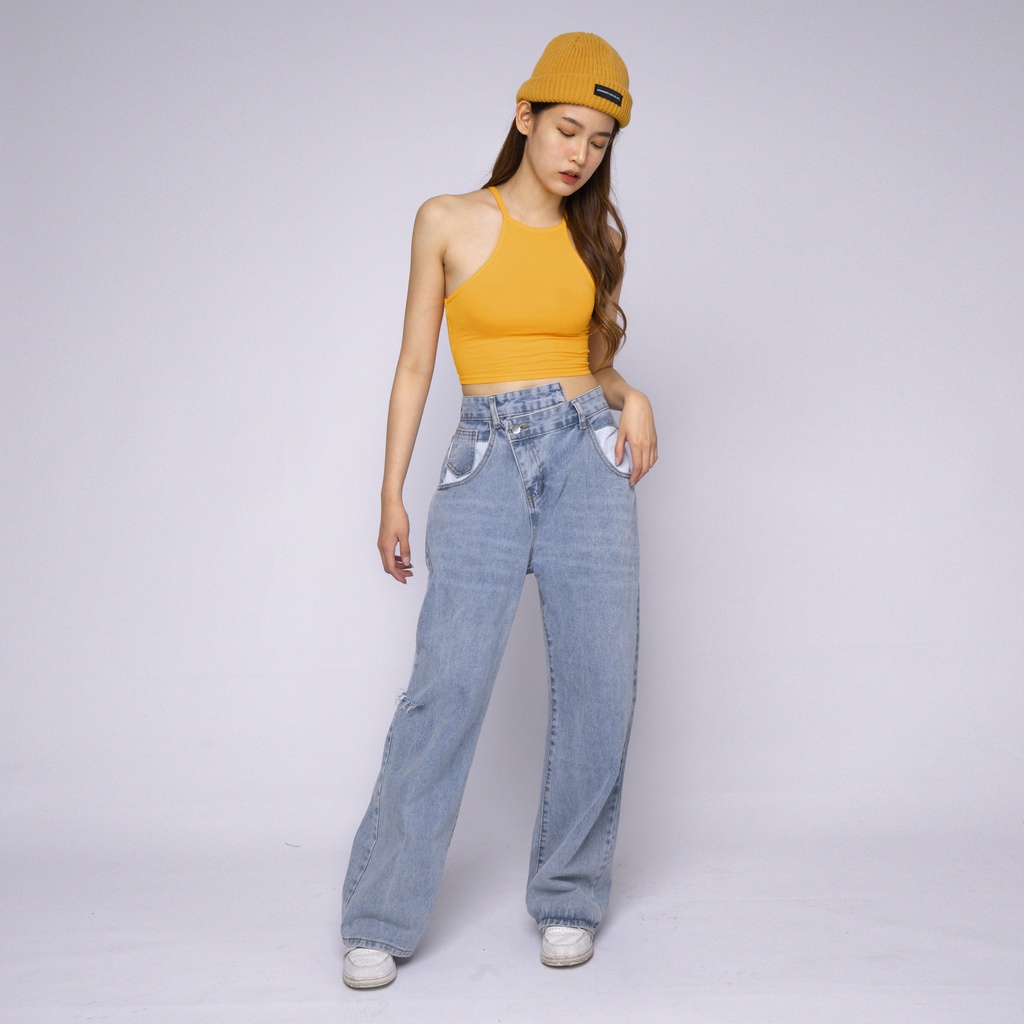 VIERLIN - Jeans 7019 - BAGGY JEANS WANITA HIGH WAIST