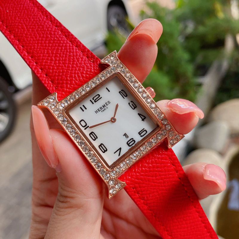 Fashion Wanita Jam Tangan HRM Wanita Rubber Jam Tangan Terlaris