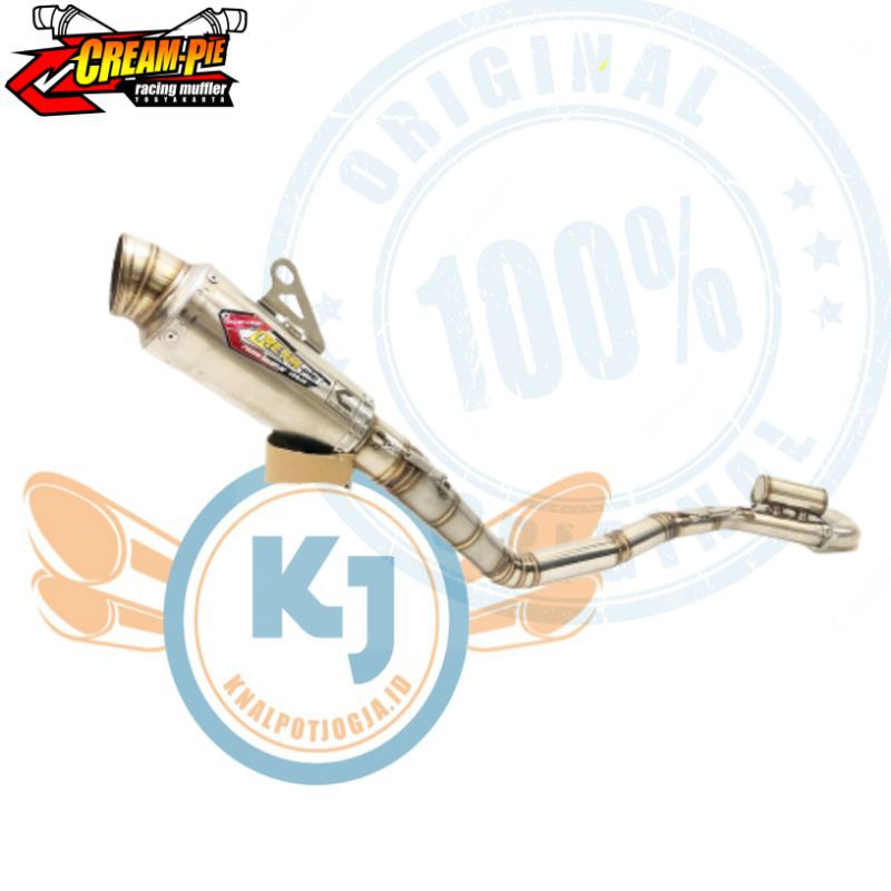 Knalpot Creampie Original Jogja Honda Crf 150 Tipe Cp3 New  Kolong Atas Stainless original racing jo