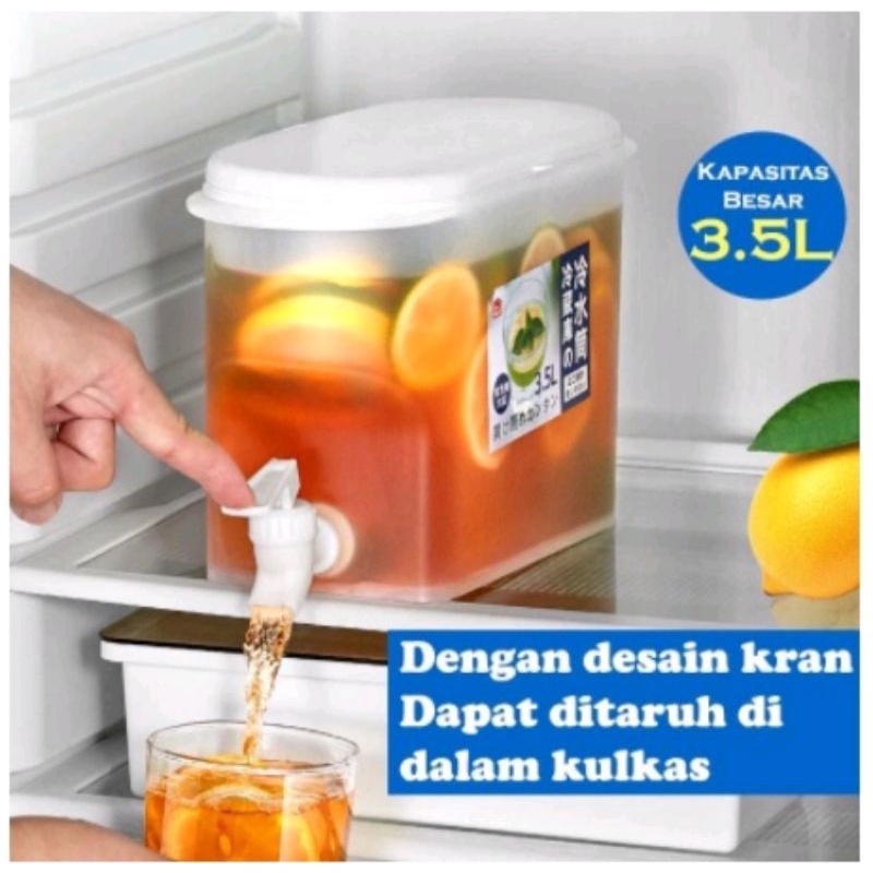 DISPENSER KULKAS MINI PORTABLE 3,5 LITER AIR MINUM DINGIN JUS