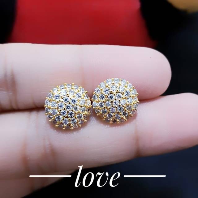 Anting tusuk xuping permata